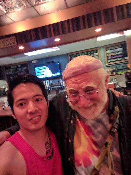 Selfie with Bob the poet