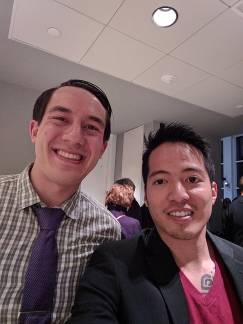 Selfie with violinist Gabriel Lefkowitz